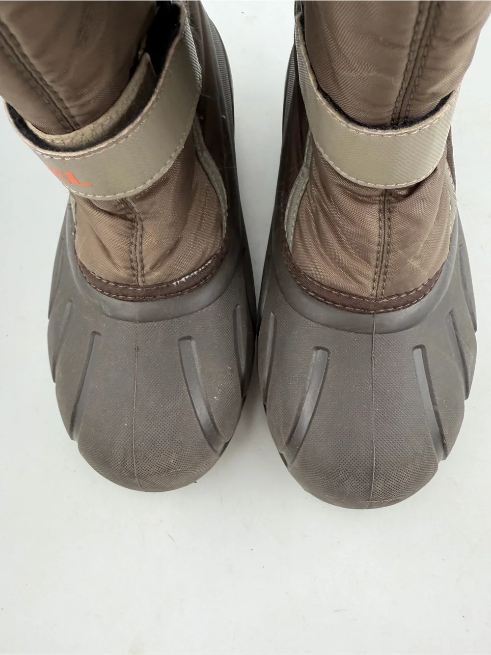 Sorel Kids Flurry -SZ 6- Brown Orange Waterproof Insulated Winter Snow Boots